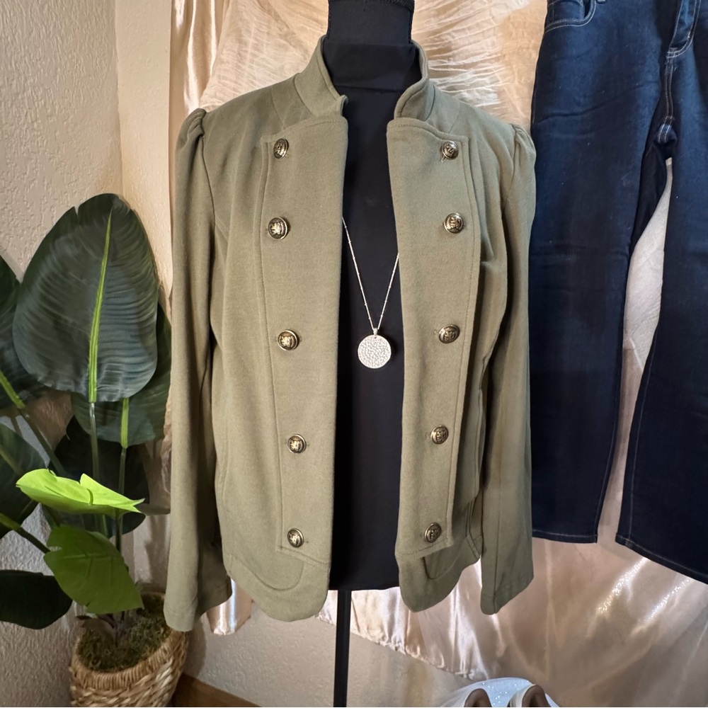 Tommy Hilfiger Sage Green Utility Jacket LIKE NEW